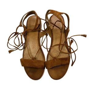 Frye Miranda Gladiator Suede Platform Sandals, 10